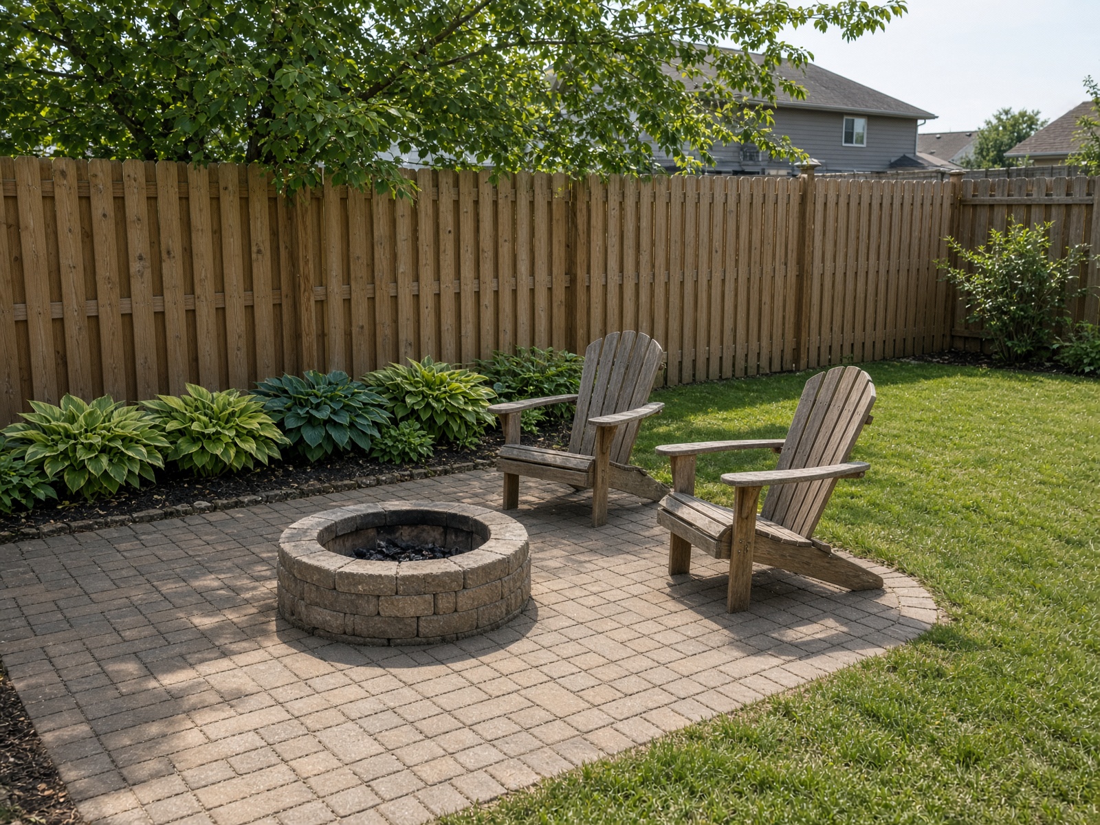 Finished patio